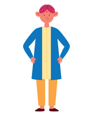 indian man in traditional wedding clothes