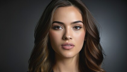 Naklejka premium Portrait Of A Pretty And Young Female