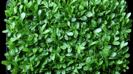 Lush green leaves create vibrant and fresh spring atmosphere, perfect for enhancing any garden or landscape design