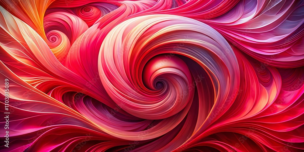 Poster vibrant abstract design with dynamic red and pink hues creating a striking composition for artistic 