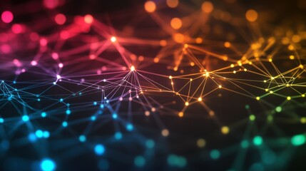 3D Intertwining Lines with CMY Gradient Highlights. Created with Generative AI