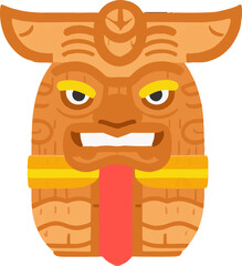 Festival Polynesia Mask Adventure Wood