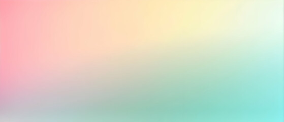 Fototapeta premium Blurred gradient Light Mint and Light Yellow and Light Pink background
