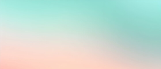 Naklejka premium Blurred gradient Light Peach and Sky Blue and Mint Cream background