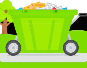 Dumpster Garbage Waste Scrap Arrangement