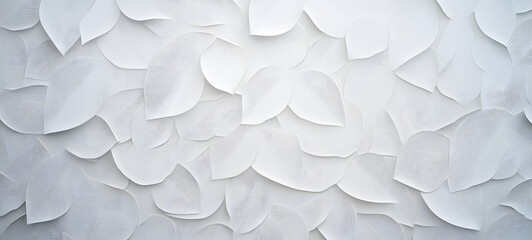 White geometric leaves 3d tiles texture Background banner panorama