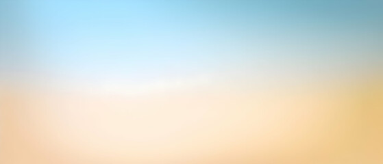 Fototapeta premium Blurred gradient Light Blue and Light Yellow and Champagne background