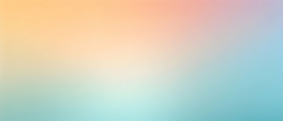 Fototapeta premium Blurred gradient Light Blue and Light Yellow and Peach Puff background