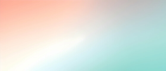 Blurred gradient Light Aqua and Light Peach and Light Gray background