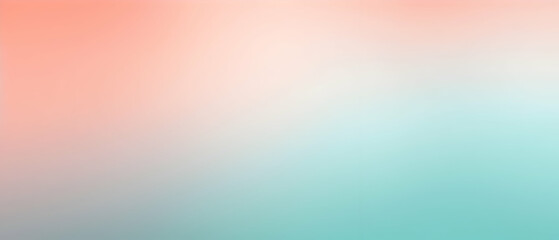 Obraz premium Blurred gradient Light Coral and Light Aqua and Blush background