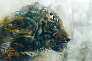 double exposure tiger.. 