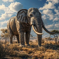 Obraz premium elephant in the savannah