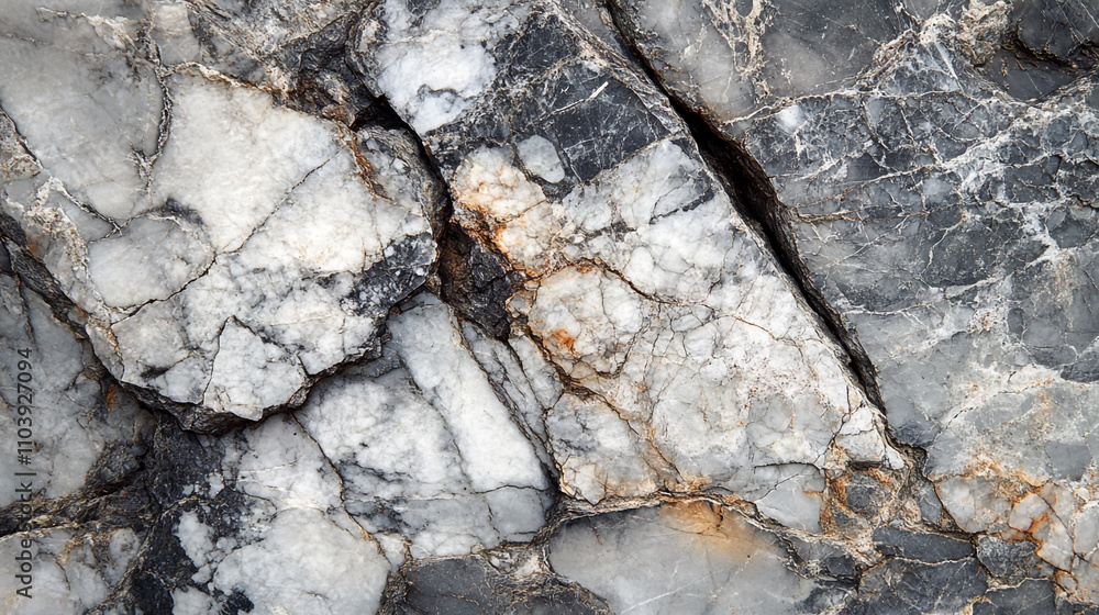 Poster natural marble surface displaying unique patterns and colors in a close-up view