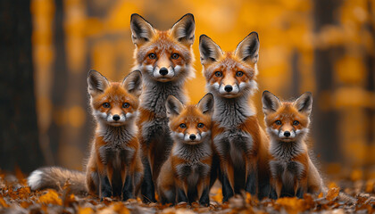 Fototapeta premium Cute small mammal sitting in grass, looking alert generated by AI