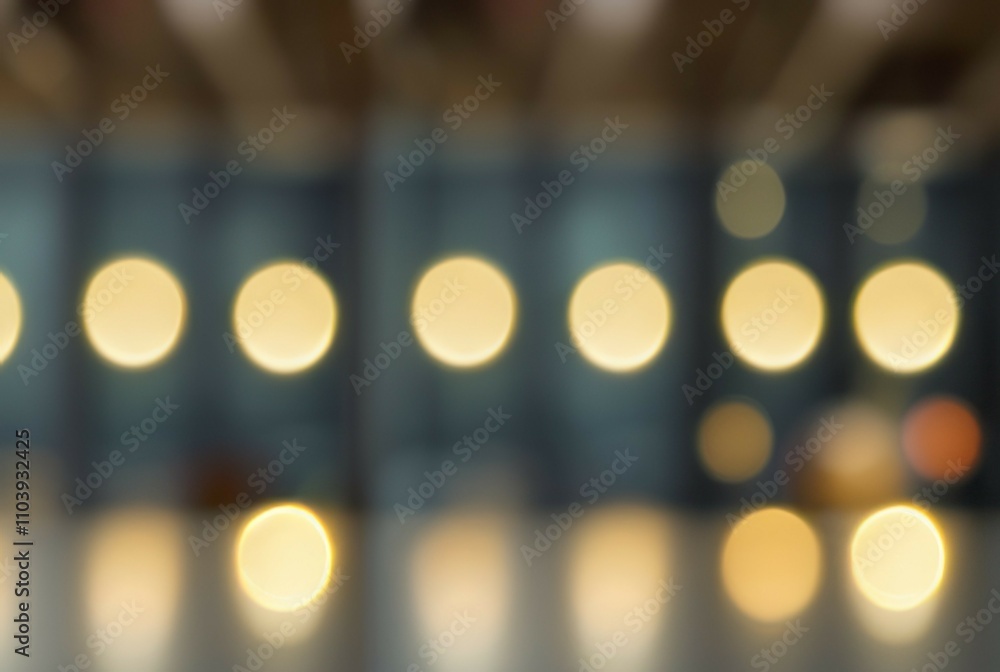 Aufkleber bokeh lights background. abstract blurred image of warm lights reflecting serenity and peace. perfec
