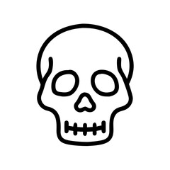 Fototapeta premium Good icon of a detailed skull with jawline 