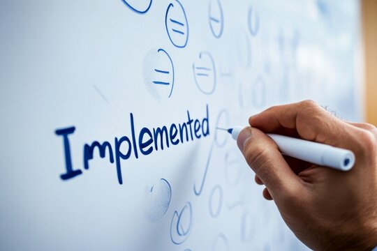 Implementing a New Strategy: Progress Tracking on Whiteboard