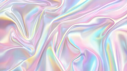 Obraz premium Iridescent silk fabric textile design studio visual art creative environment close-up view elegance and texture exploration