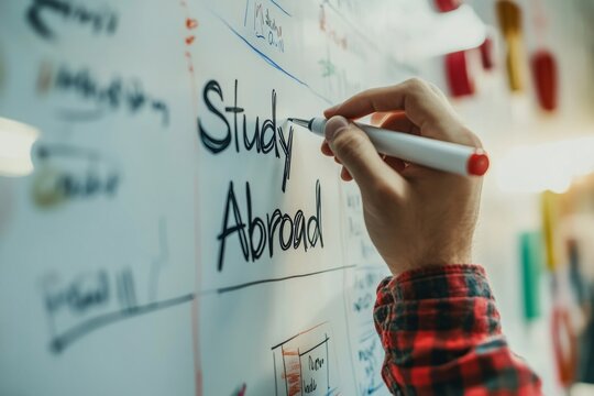 Study Abroad Planning on a Whiteboard
