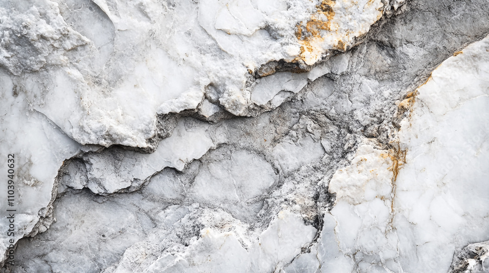 Poster natural gray marble texture with intricate patterns and subtle gold veining
