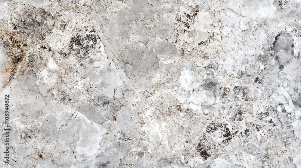 Poster light gray marble surface with natural patterns and textures in a polished finish