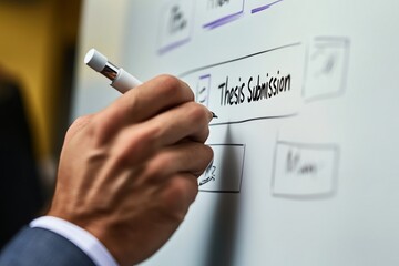 Planning a Thesis Submission on a Whiteboard