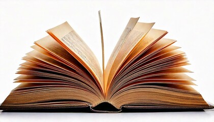 Fototapeta premium open book isolated on white background