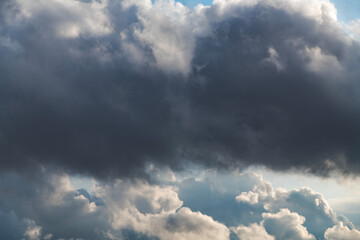 Obraz premium Sky background. Beautiful dramatic thunderclouds on the sky.