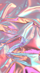 Fototapeta premium Shimmering iridescent textures abstract art digital creation vibrant colors close-up view aesthetic design for modern spaces