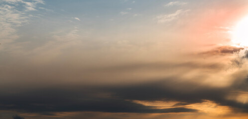 Obraz premium Sky background. Beautiful dramatic thunderclouds on the sky.