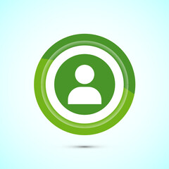 User profile icon design illustration, User profile avatar, Green Color Button Design