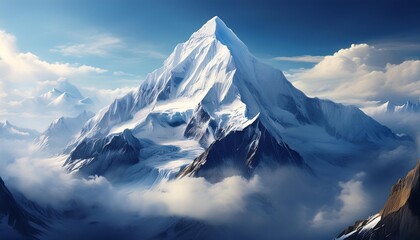 landscape with blue sky
