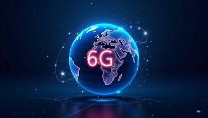 6G Network Technology Global Communication Concept