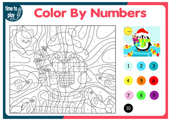 children's educational tasks, games. puzzle. coloring by numbers. Christmas tree. Christmas balls. penguin. deer.	
