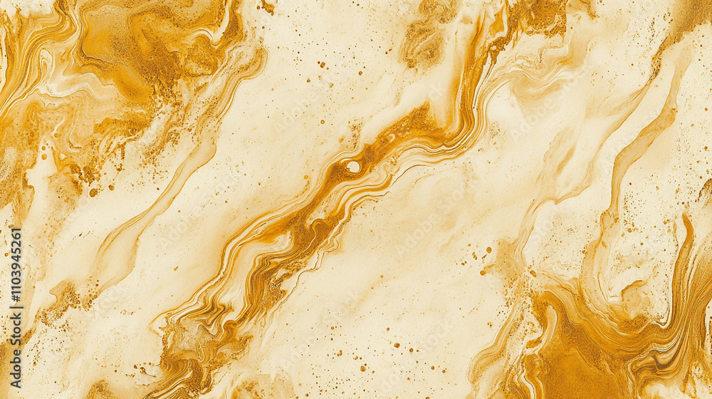 Poster swirling patterns of warm gold and cream create a stunning abstract background design
