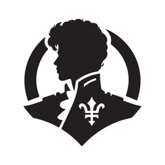 silhouette of a person with headphones