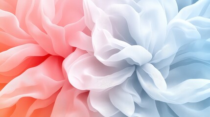 Fototapeta premium Delicate Translucent Textures in Soft Shades of Pink and Blue for Design Projects