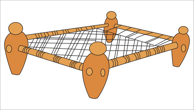 Cute khatiya cartoon vector illustration