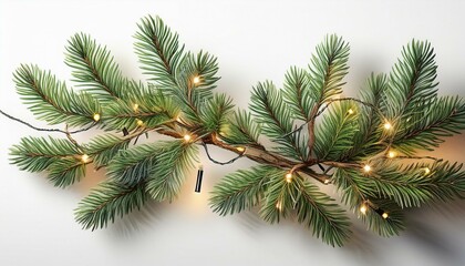 Elegant Christmas Garland with Warm Lights