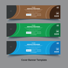 Business Banner Design Template, Professional Cover