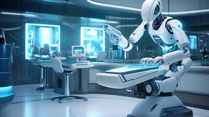 Naklejka premium room in hospital