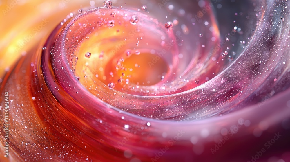 Poster 3d render abstract multicolor visualization