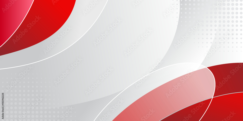 Poster red curve on a white background vector.