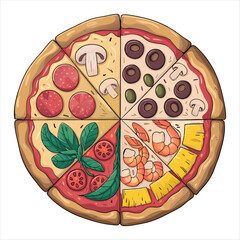 Tasty Pepperoni Pizza Slice Isolated Stock Photo for Culinary Projects