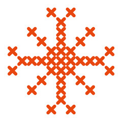 Cross Stitch Snowflake Christmas pattern