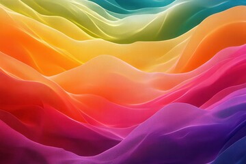 Obraz premium Vibrant Fluid Abstract Background with Waves of Color Displaying a Beautiful Spectrum of Hues