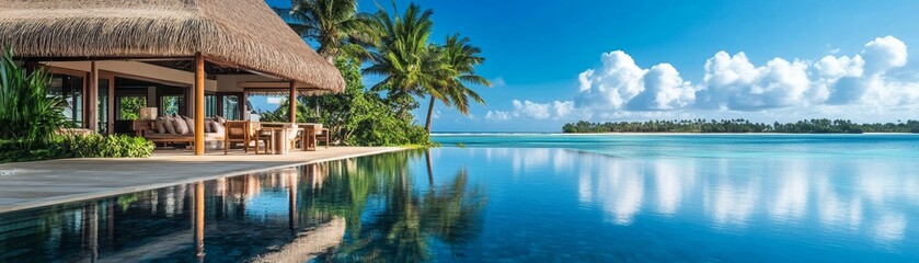 Tranquil Tropical Villa with Infinity Pool and Scenic Ocean View