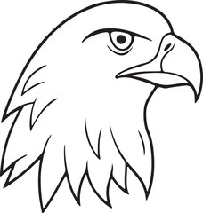 Eagle head vector illustration