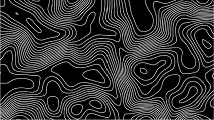 Topography vector background, banner. Imitation of a geographical map, contour lines. Modern design with topographic wavy pattern design.paper texture Imitation of a geographical map shades