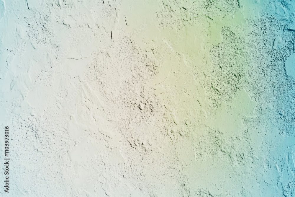 Poster abstract background with textured plaster wall featuring a soft gradient of pastel colors creating a